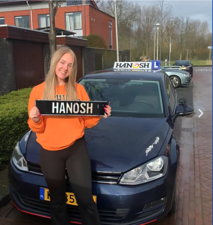 Geslaagde leerling 2 bij Rijschool Hanosh